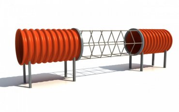 Tunelová preliezačka so sieťou DN 500 dĺžka 3,5 m - T11