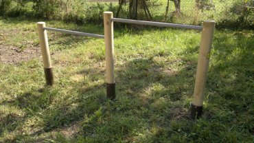 Dvojitá hrazda, výška hrazd 0,8 a 1,0 m