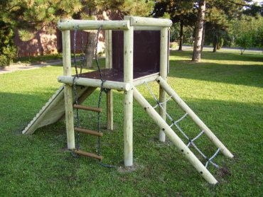 Rozhľadňa so sieťou, rebríkom, šikmým chodníkom, výška podstavy 1, 0 m